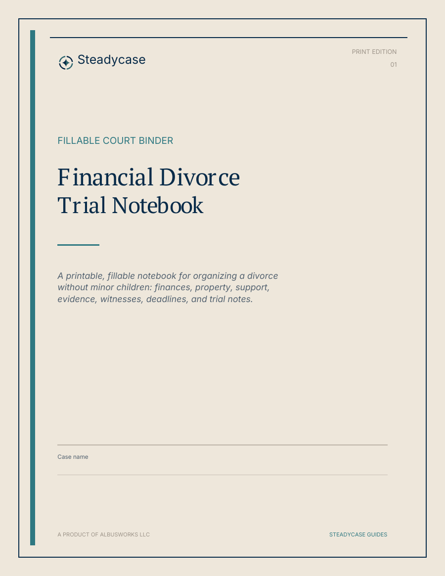 Financial Divorce Print Edition cover