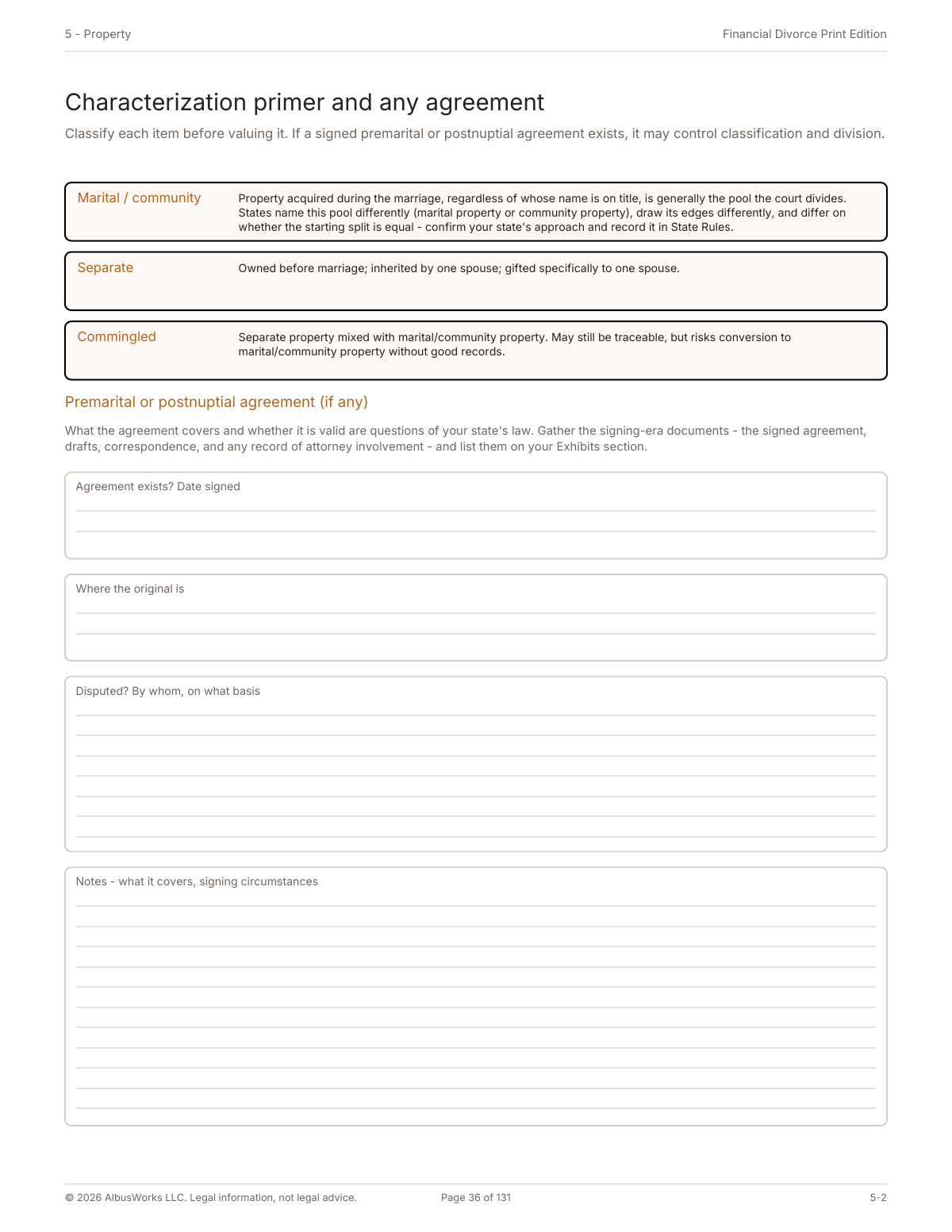 Property classification